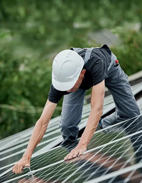 Pose de panneaux photovoltaïques