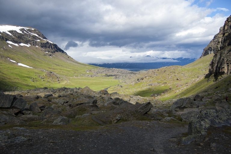 trollsjön, kiruna, montagne, nature, randonnée, solaire, ombre