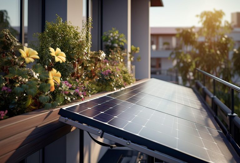 balcon, centrale électrique, système solaire, systèmes photovoltaïques, photovoltaïque, production d'énergie