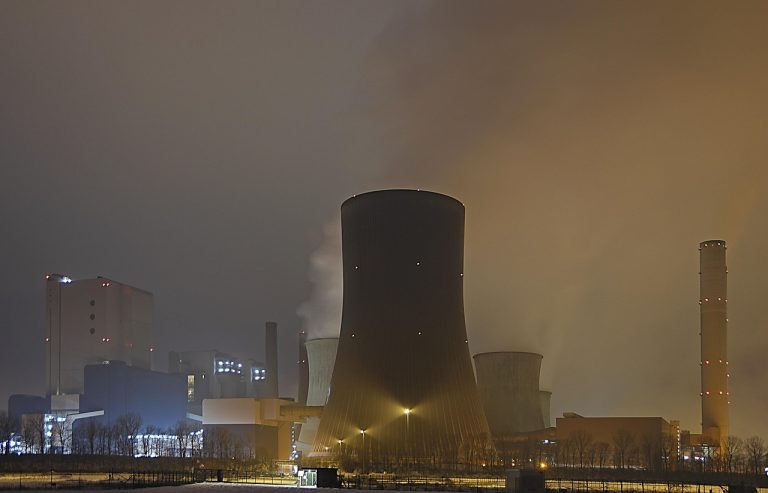 réacteur nucléaire, centrale nucléaire de, tour de refroidissement, industrie, électricité, énergie, centrale électrique, haute tension, la technologie, crépuscule, bloc d'alimentation, centrale électrique au charbon