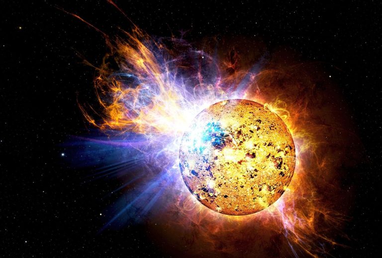 éruption solaire, flare, explosion, nature, ev lacertae, nasa, soleil, puissance, énergie, rayonnement, espace