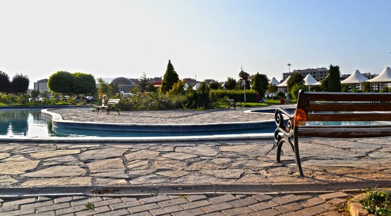 parc, konya, turquie, vacances, faisceau solaire