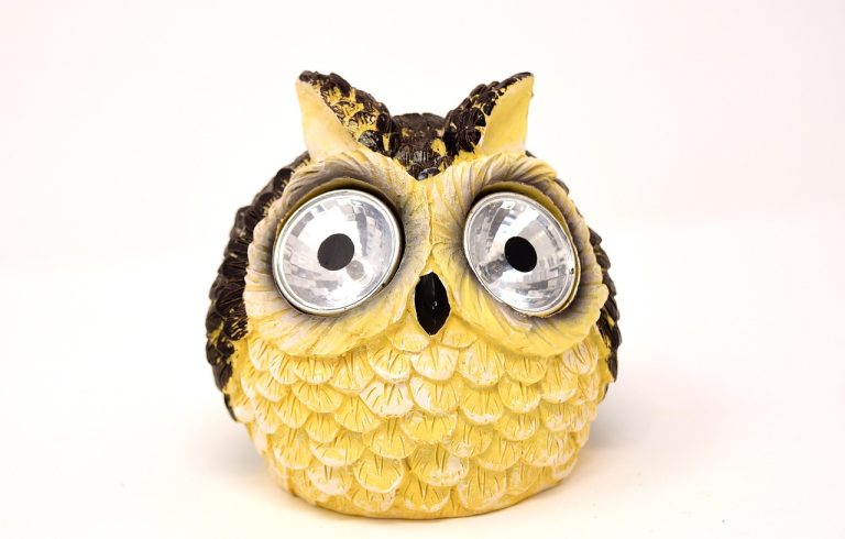 hibou, lampe solaire, mignonne, oiseau, lampe, figure, marrant, éclairage, énergie solaire, léger, décoration, nature, ampoules, peint, amusement, animal