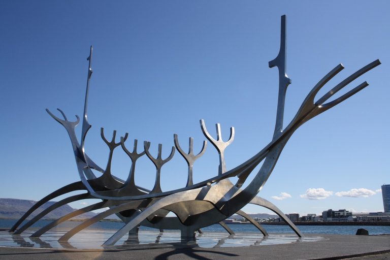 reykjavik, islande, sculpture, capitale, solfar, bateau solaire, repère, reykjavik, reykjavik, reykjavik, reykjavik, reykjavik, islande, solfar, solfar